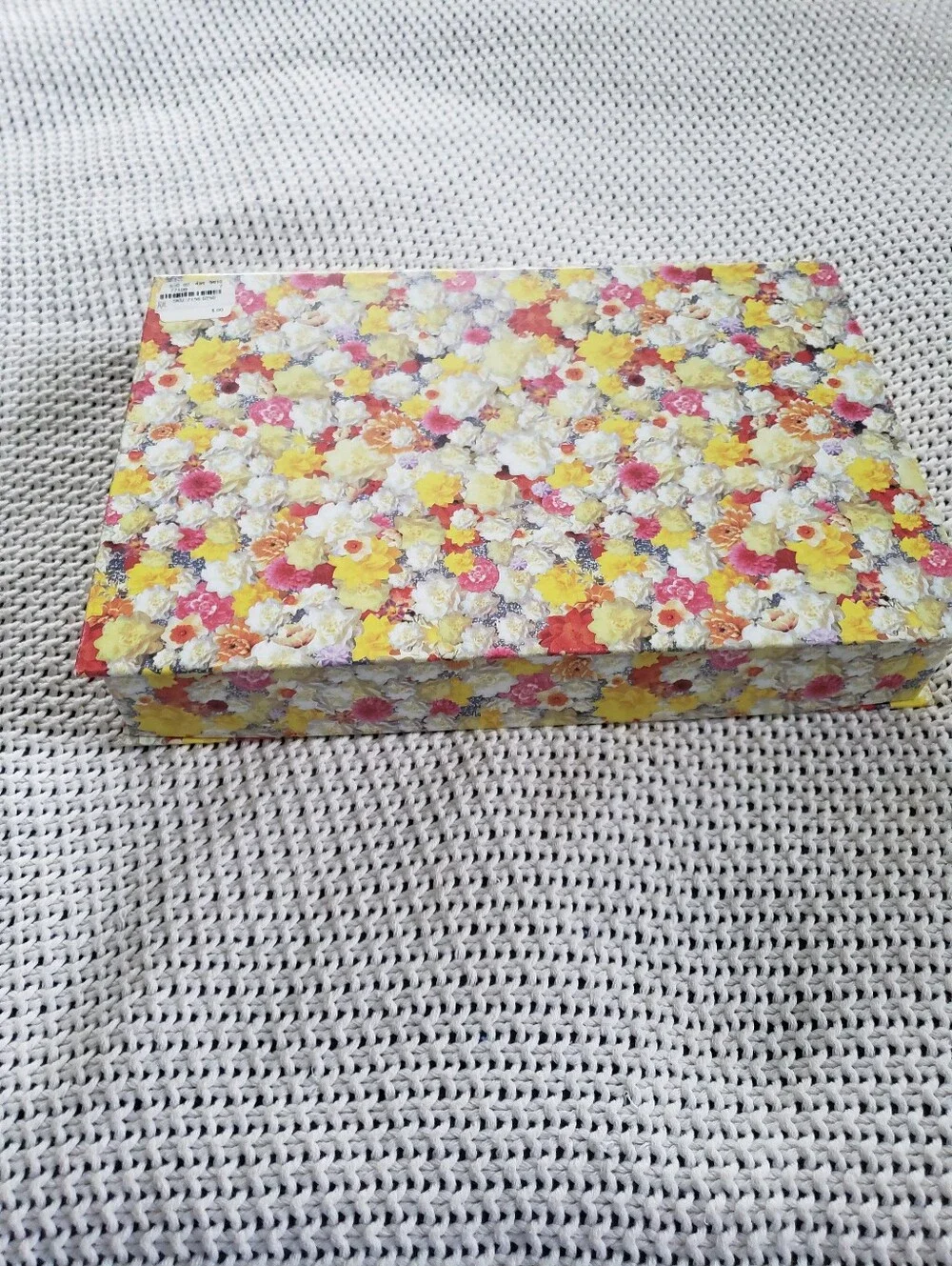 Neiman Marcus Floral Stationery Set in Orange and White Vintage